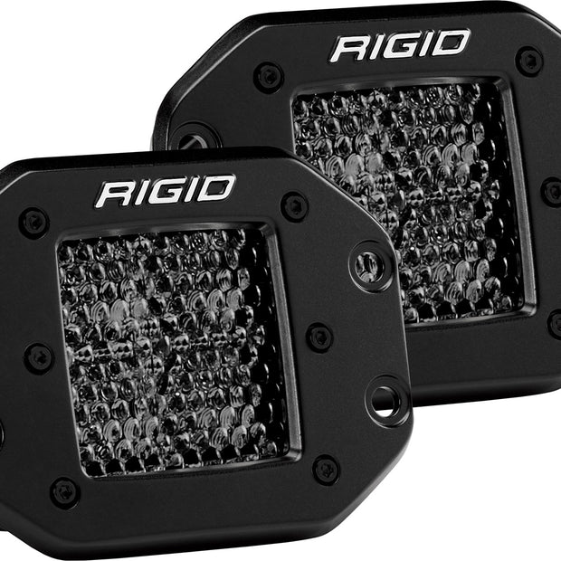 RIGID D-Series PRO Midnight Edition Spot Diffused Flush Mount Pair