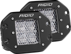 RIGID D-Series PRO LED Light Diffused Lens Flush Mount Pair