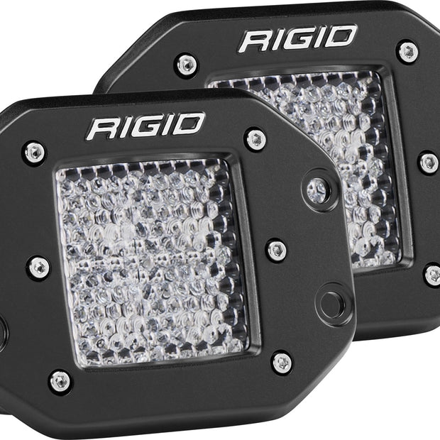 RIGID D-Series PRO LED Light Diffused Lens Flush Mount Pair