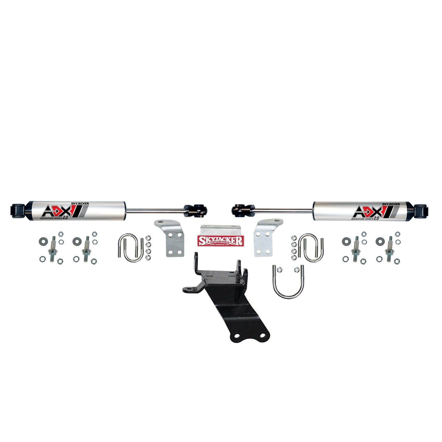 ADX 2.0 CNC Machined Polished Aluminum Dual Stabilizer Kit.