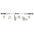 ADX 2.0 CNC Machined Polished Aluminum Dual Stabilizer Kit.