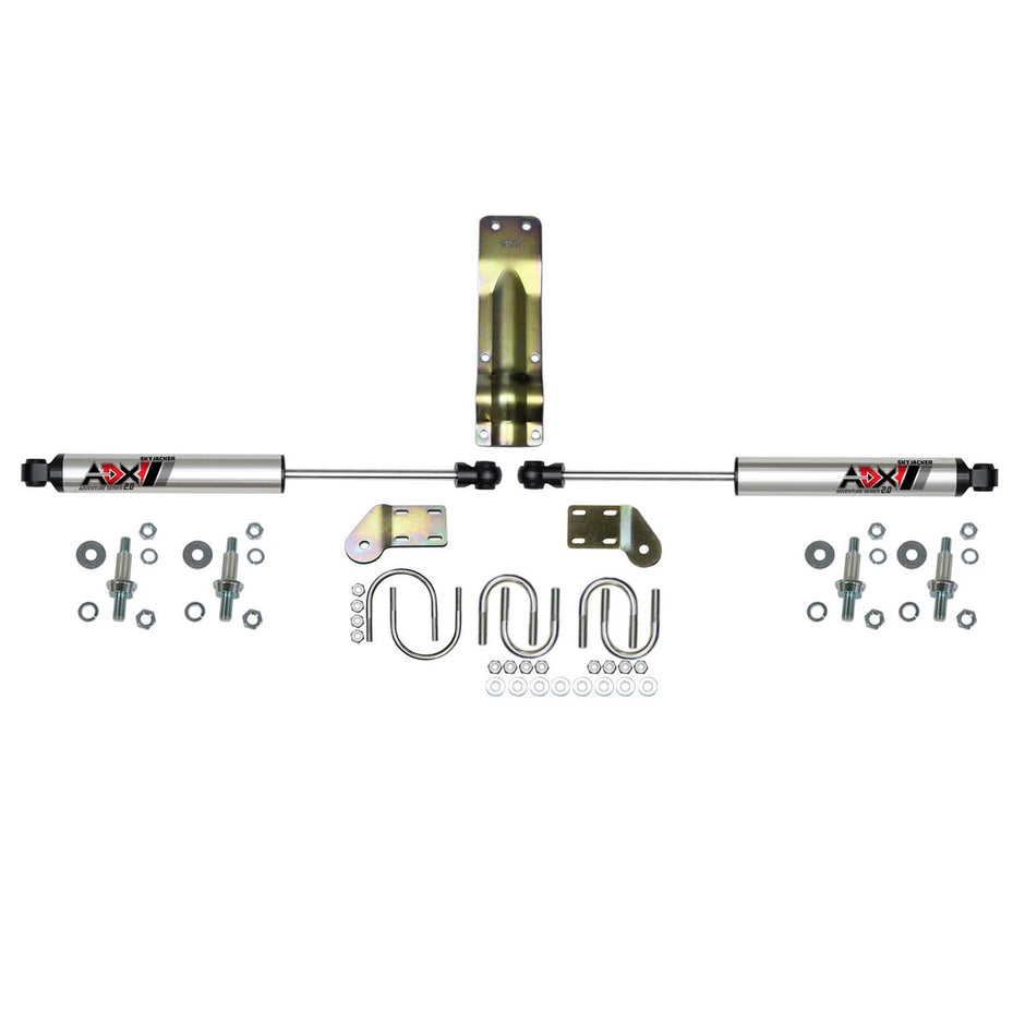 ADX 2.0 CNC Machined Polished Aluminum Dual Stabilizer Kit.