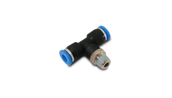 Vibrant Performance - 22634 - Male Tee Fitting  Tube O.D. Size: 1/4 In.; Male Thread Size: 1/4 In. NPT