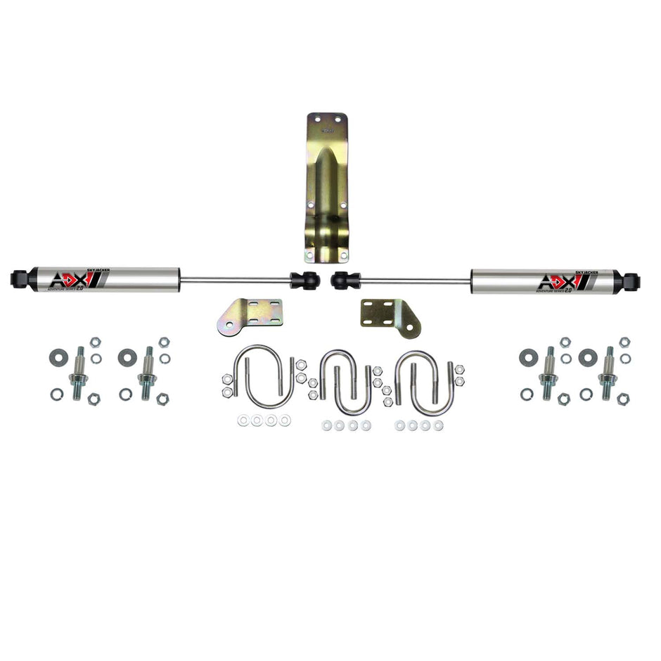 ADX 2.0 CNC Machined Polished Aluminum Dual Stabilizer Kit.