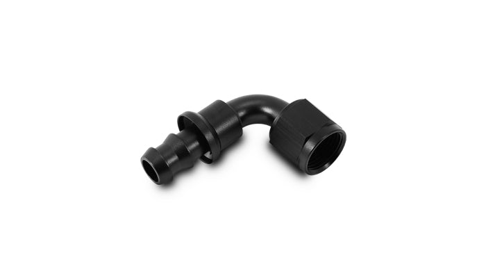 Vibrant Performance - 22908 - Push-On 90 Degree Hose End Elbow Fitting; Size: -8AN