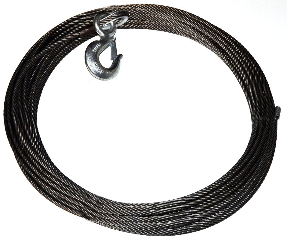 Replacement Steel Winch Rope - 3/8 In X 125 Ft  EIPS
