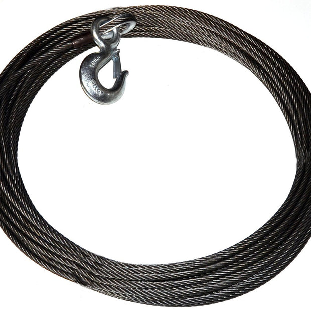 Replacement Steel Winch Rope - 3/8 In X 125 Ft  EIPS