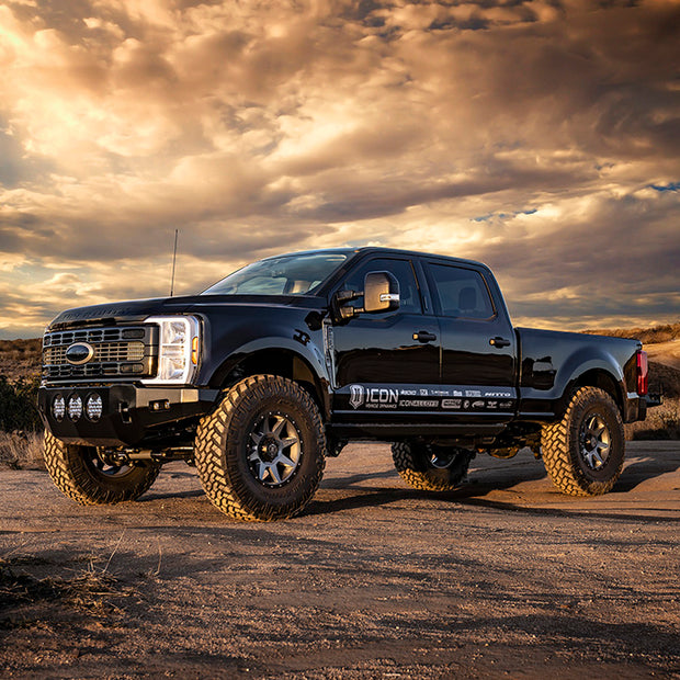 ICON 1999-2025 Ford F-250/F-350/F-450 Super Duty 0-3” Lift Rear V.S. 2.5 Aluminum Series Shocks Piggyback Reservoir W/ CDCV Pair