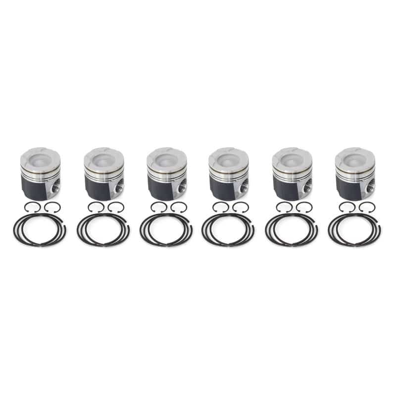 1989-1998 12v Cummins Marine Big Bowl Stock Balanced Piston Kit (std.)