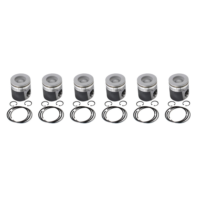 1998.5-2002 5.9L Cummins 24V 6BT Standard Bore Coated & Chamfered X-Series Pistons