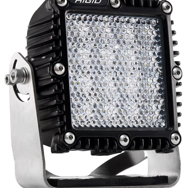 RIGID Q-Series PRO LED Light Flood/Diffused Black Housing Single