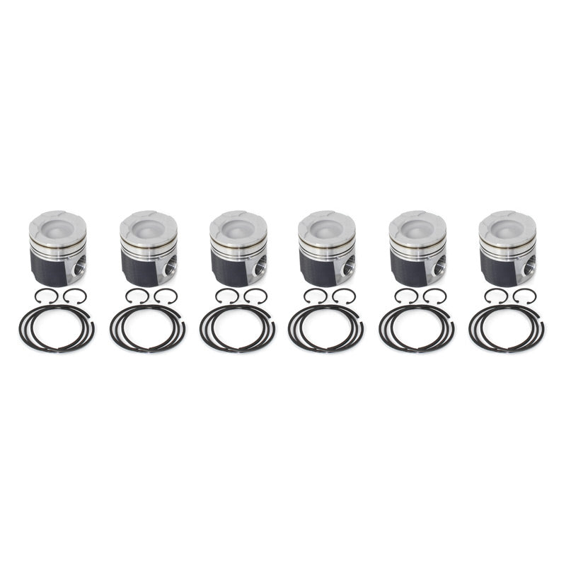 2004.5-2007 5.9L Cummins 24V ISB Standard Bore Flycut  Coated & Chamfered X-Series Pistons