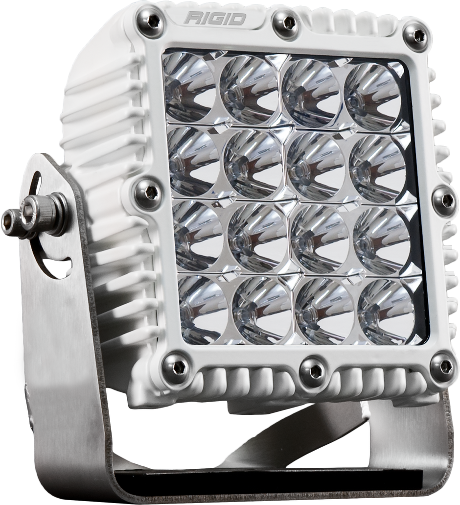 RIGID Q-Series PRO LED Light Flood Optic White Housing Single