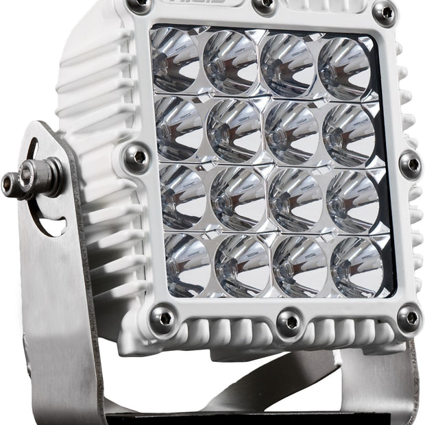 RIGID Q-Series PRO LED Light Flood Optic White Housing Single