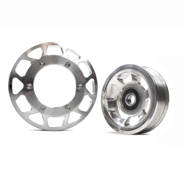 Common Rail Cummins Billet Pulley Kit Clear Anodized