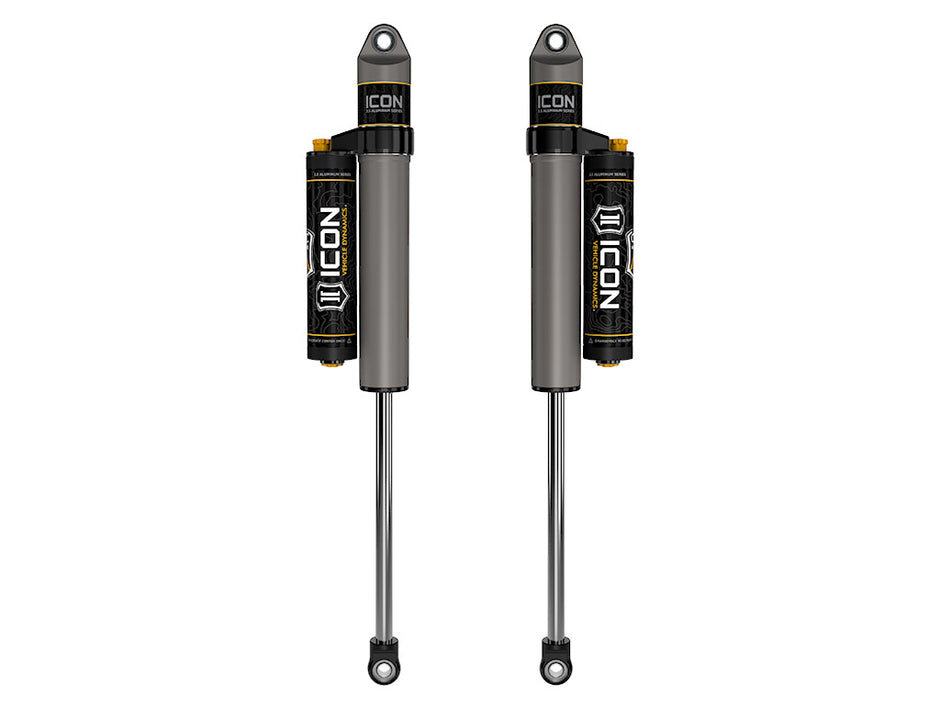 ICON 1999-2025 Ford F-250/F-350/F-450 Super Duty 0-3” Lift Rear V.S. 2.5 Aluminum Series Shocks Piggyback Reservoir W/ CDCV Pair