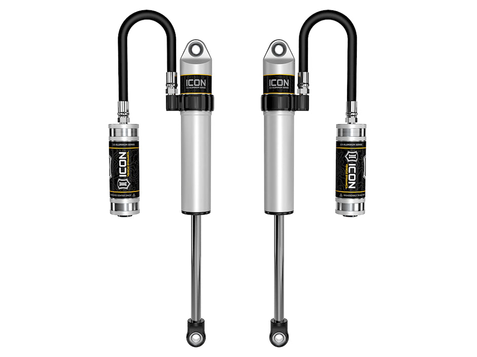 ICON 2005-2023 Toyota Tacoma/2003-2024 Toyota 4Runner/2007-2014 Toyota FJ Cruiser/2003-2009 Lexus GX470 Front 2.5 VS Remote Reservoir S2 Secondary Shocks Pair