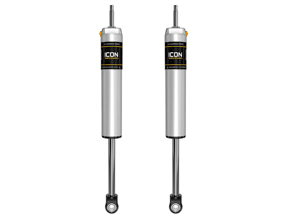 ICON 2005-2022 Ford F-250/F-350 Super Duty 4WD 4.5” Lift Front V.S. 2.5 Aluminum Series Shocks Internal Reservoir Pair