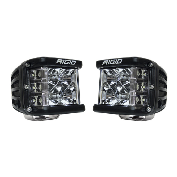 RIGID D-SS PRO Side Shooter Flood Optic Surface Mount Black Housing Pair