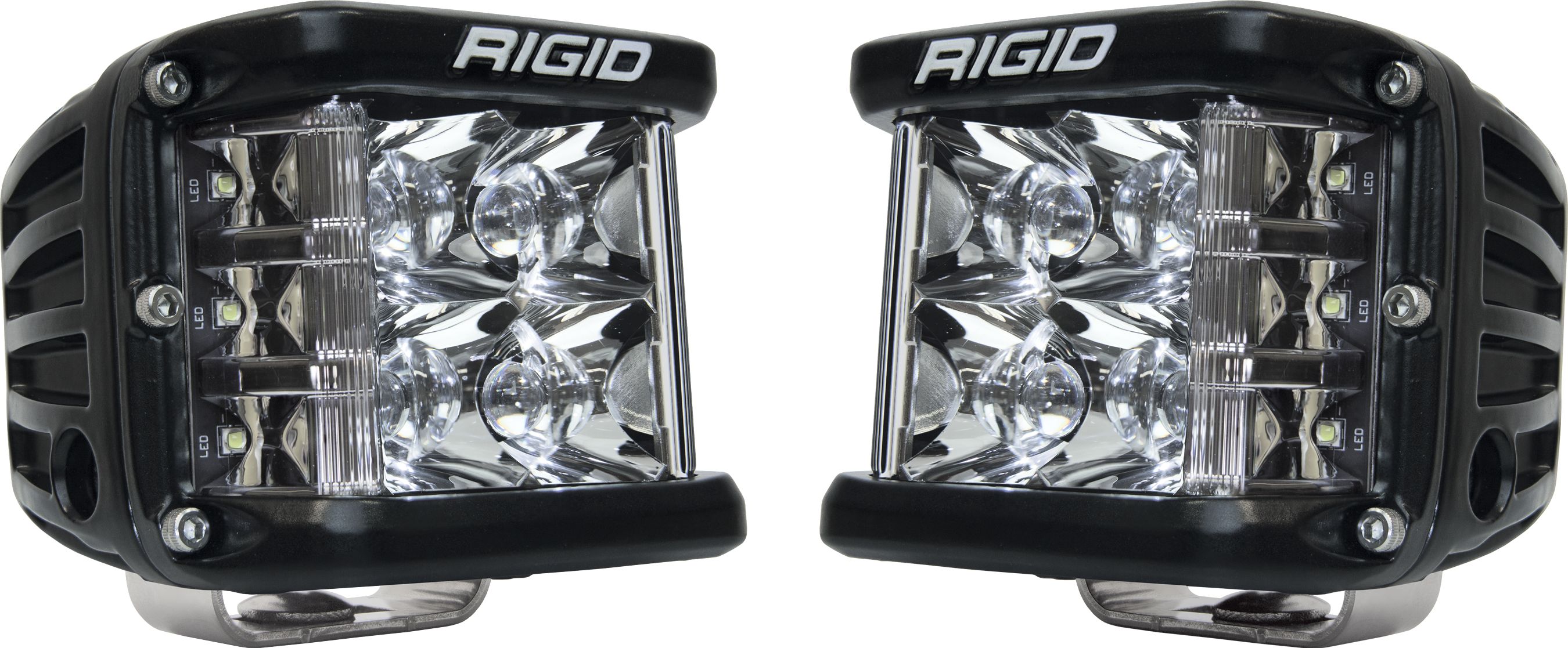 RIGID D-SS PRO Side Shooter Spot Optic Surface Mount Black Housing Pair