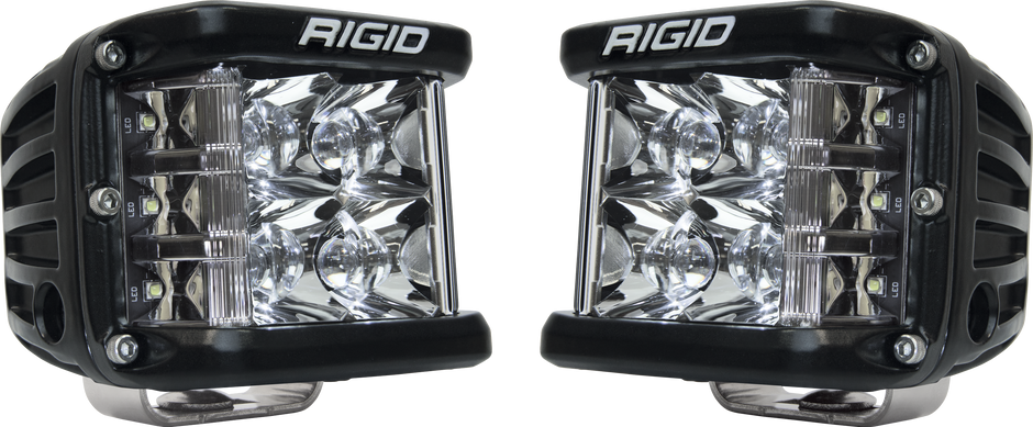 RIGID D-SS PRO Side Shooter Spot Optic Surface Mount Black Housing Pair