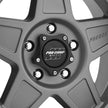 Predator Matte Graphite 17x8.5 5x5 4.75BS Offset 0mm Cap P/N 503432700