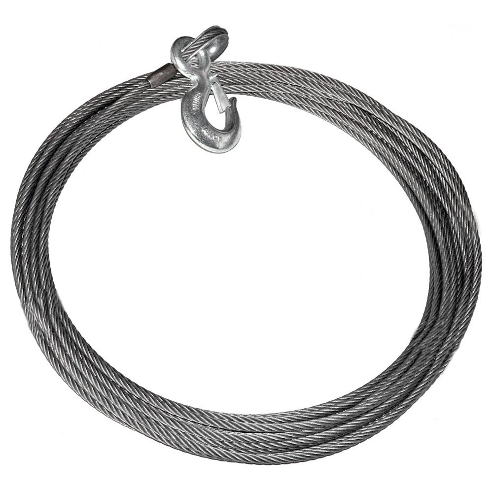 Replacement Steel Winch Rope - 3/8 In X 98.4 Ft (30 M)  EIPS