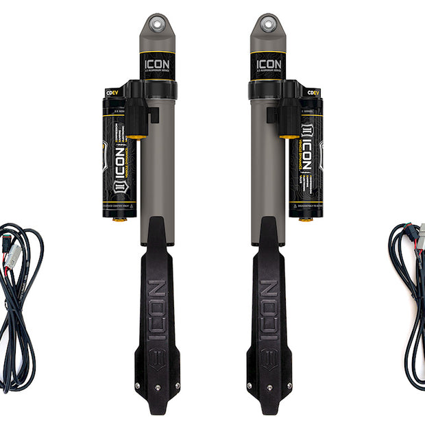 ICON 2020-2023 Jeep Gladiator 1.5" Lift Rear V.S. 2.5 Aluminum Series Shock Absorbers Piggyback Reservoir W/ CDEV Pair