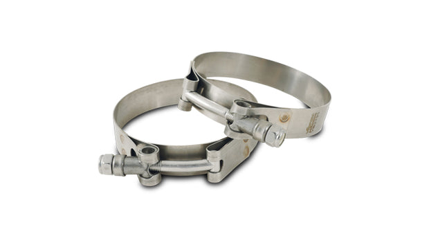 Vibrant Performance - 2798 - T-Bolt Clamps (Pack Of 2) - Clamp Range: 4.20 In.-4.60 In.