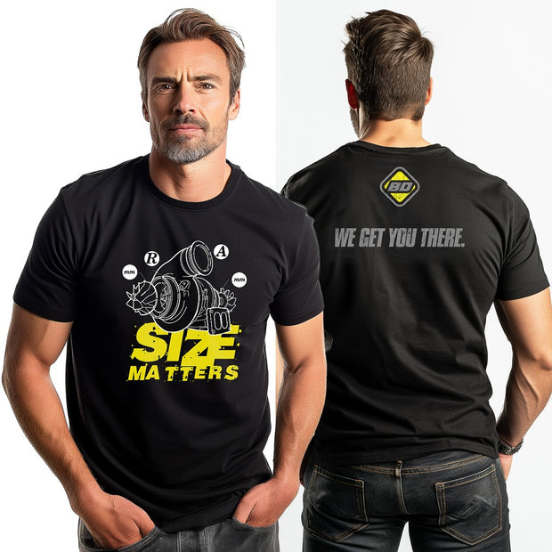 BD Diesel BD "SIZE MATTERS" TURBO GRAPHIC T-SHIRT BLACK - 2802011
