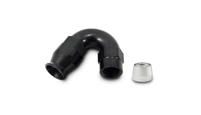 Vibrant Performance - 28508 - 150 Degree High Flow Hose End Fitting For PTFE Lined Hose  -8AN