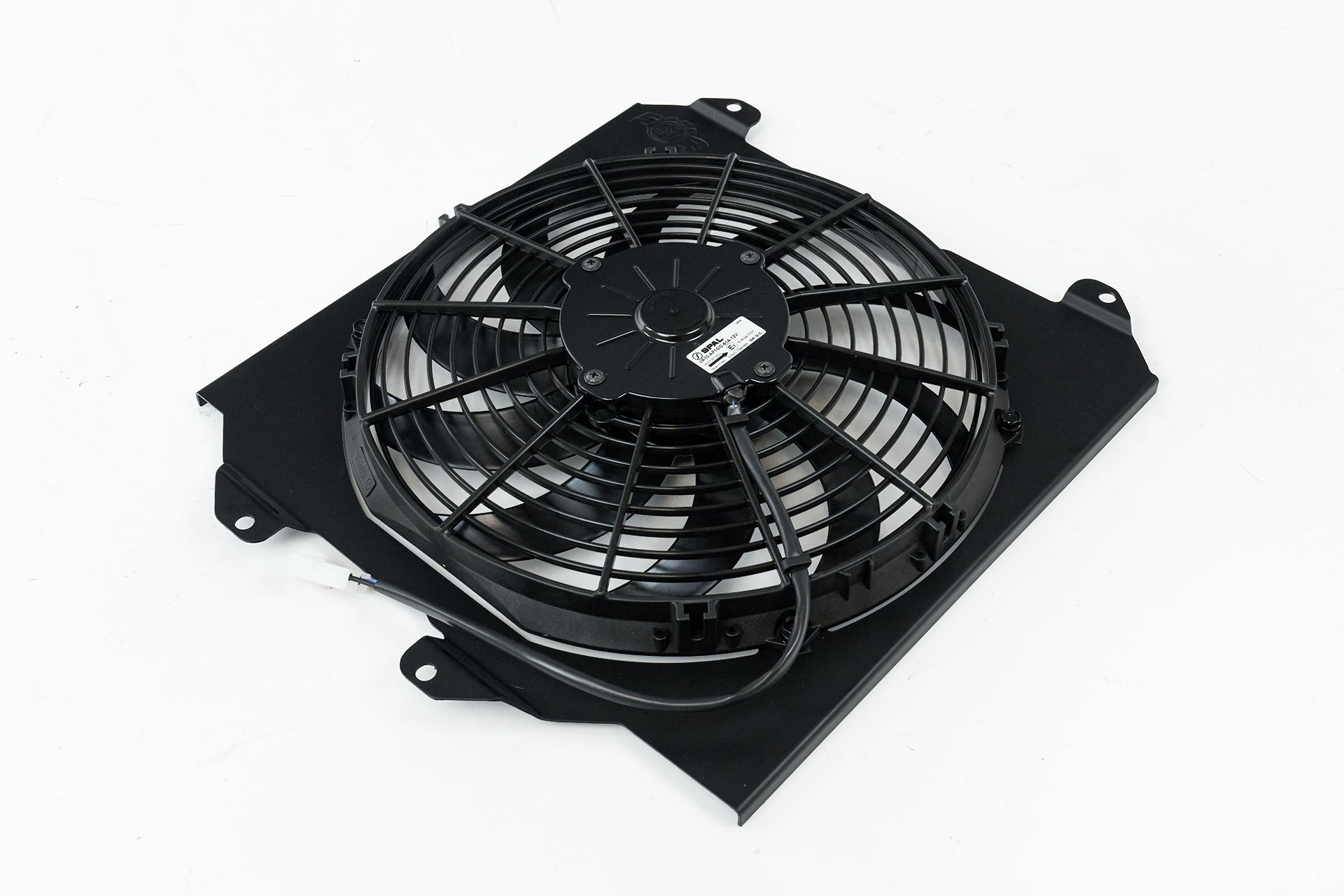 92-00 Civic All-Aluminum Fan Shroud W/ 12-inch SPAL Fan - Black