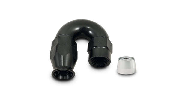 Vibrant Performance - 28810 - 180 Degree High Flow Hose End Fitting For PTFE Lined Hose  -10AN