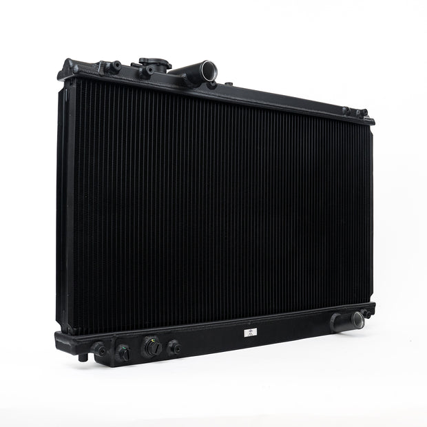 93-98 Toyota A80 Supra (NA/TT) High-Performance All-Aluminum Radiator - Black