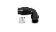 Vibrant Performance - 28904 - 90 Degree High Flow Hose End Fitting For PTFE Lined Hose  -4AN
