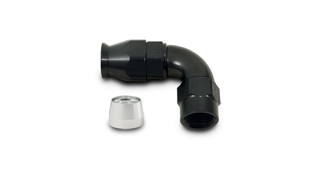 Vibrant Performance - 28912 - 90 Degree High Flow Hose End Fitting For PTFE Lined Hose  -12AN