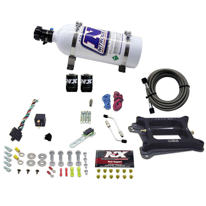 Nitrous Express - 4150 4-BBL/GASOLINE (50-100-150-200-250-300HP) WITH 5LB BOTTLE - 30040-05