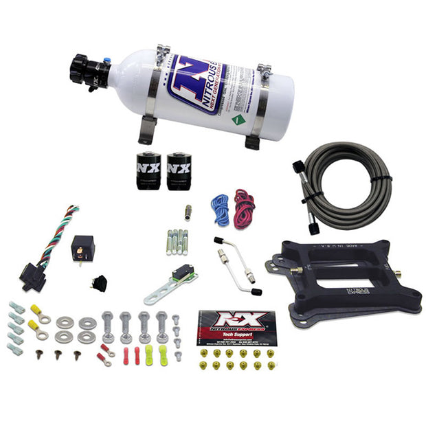 Nitrous Express - 4150 4-BBL/GASOLINE (50-100-150-200-250-300HP) WITH 5LB BOTTLE - 30040-05
