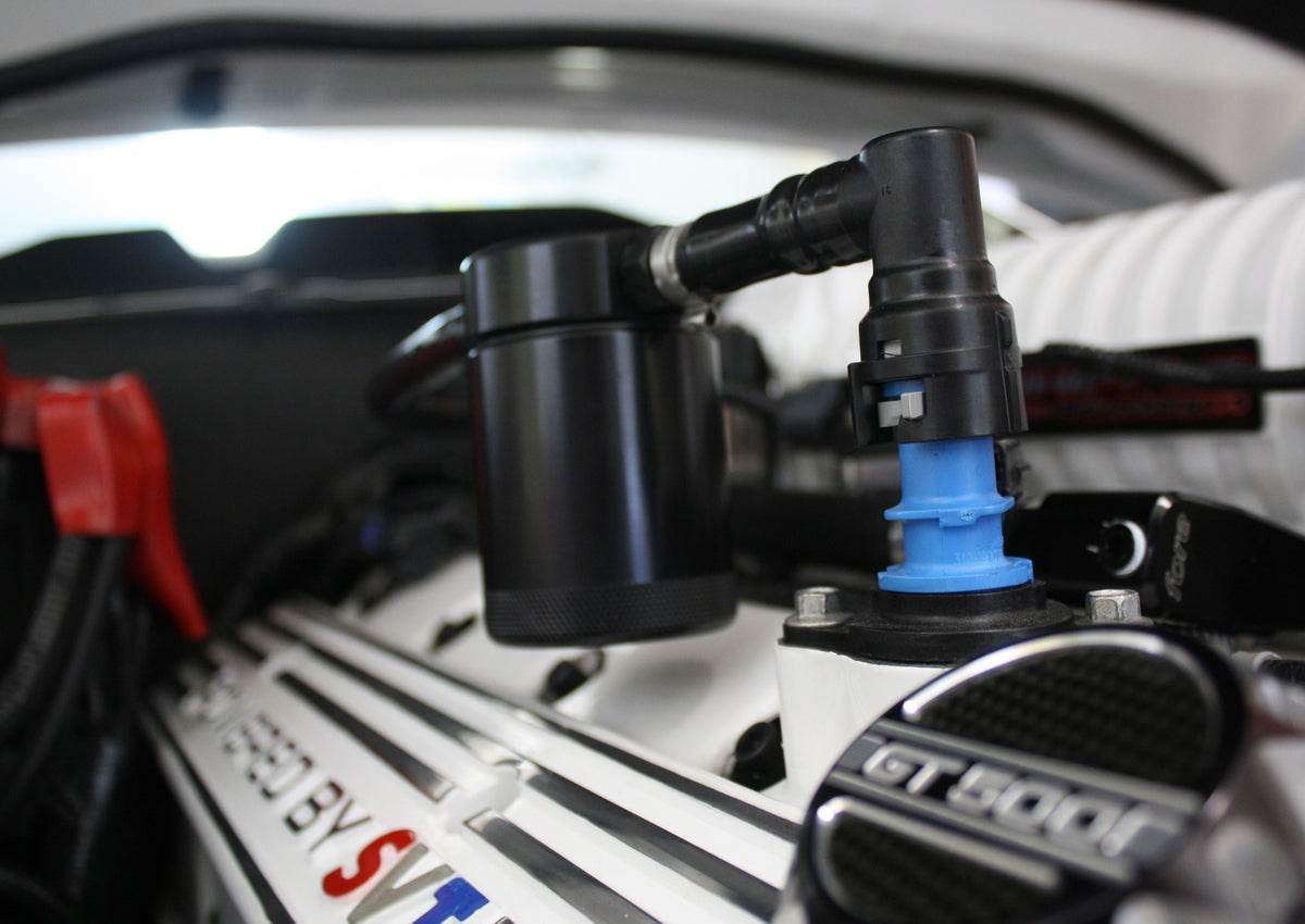 J&L Oil Separator 3.0 Passenger Side, Black Anodized - S&B