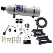 Nitrous Express - DUAL/4150/GASOLINE (50-100-150-200-250-300HP) WITH 15LB BOTTLE - 30240-15