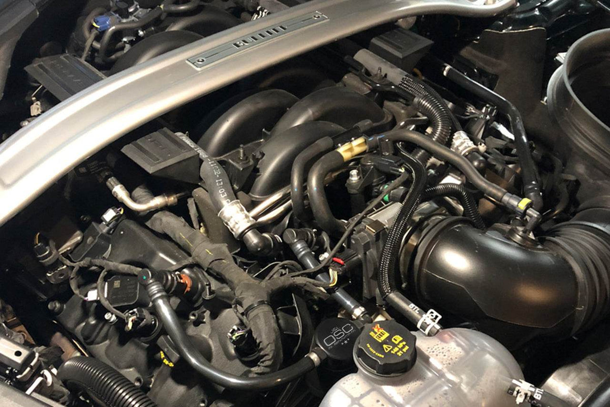 J&L Oil Separator 3.0 Passenger Side, Black Anodized - S&B