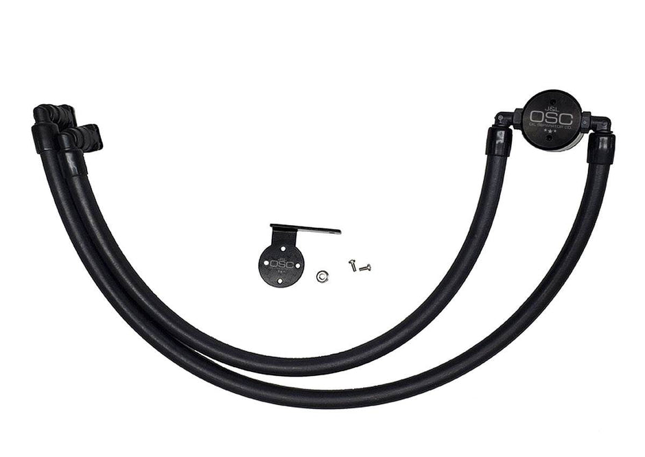J&L Oil Separator 3.0 Passenger Side, Black Anodized - S&B