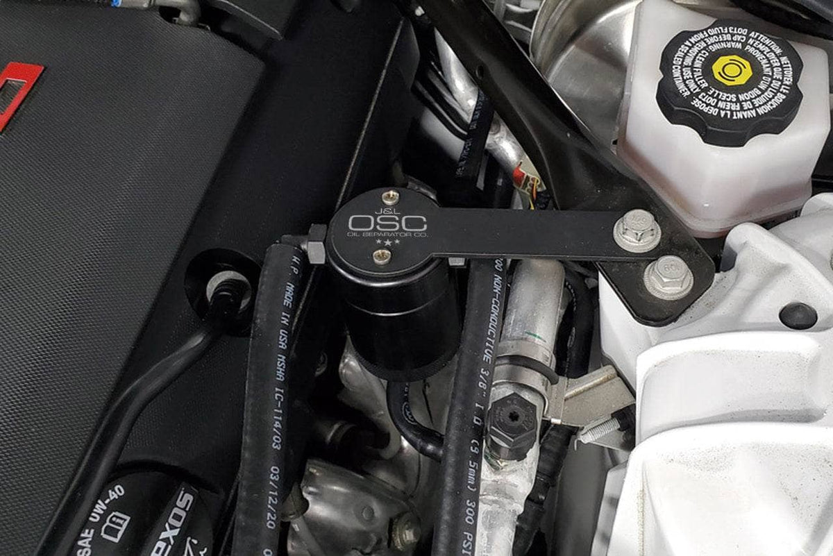 J&L Oil Separator 3.0 Driver Side, Black Anodized - S&B