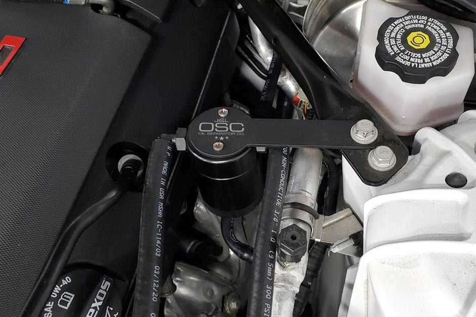 J&L Oil Separator 3.0 Driver Side, Black Anodized - S&B