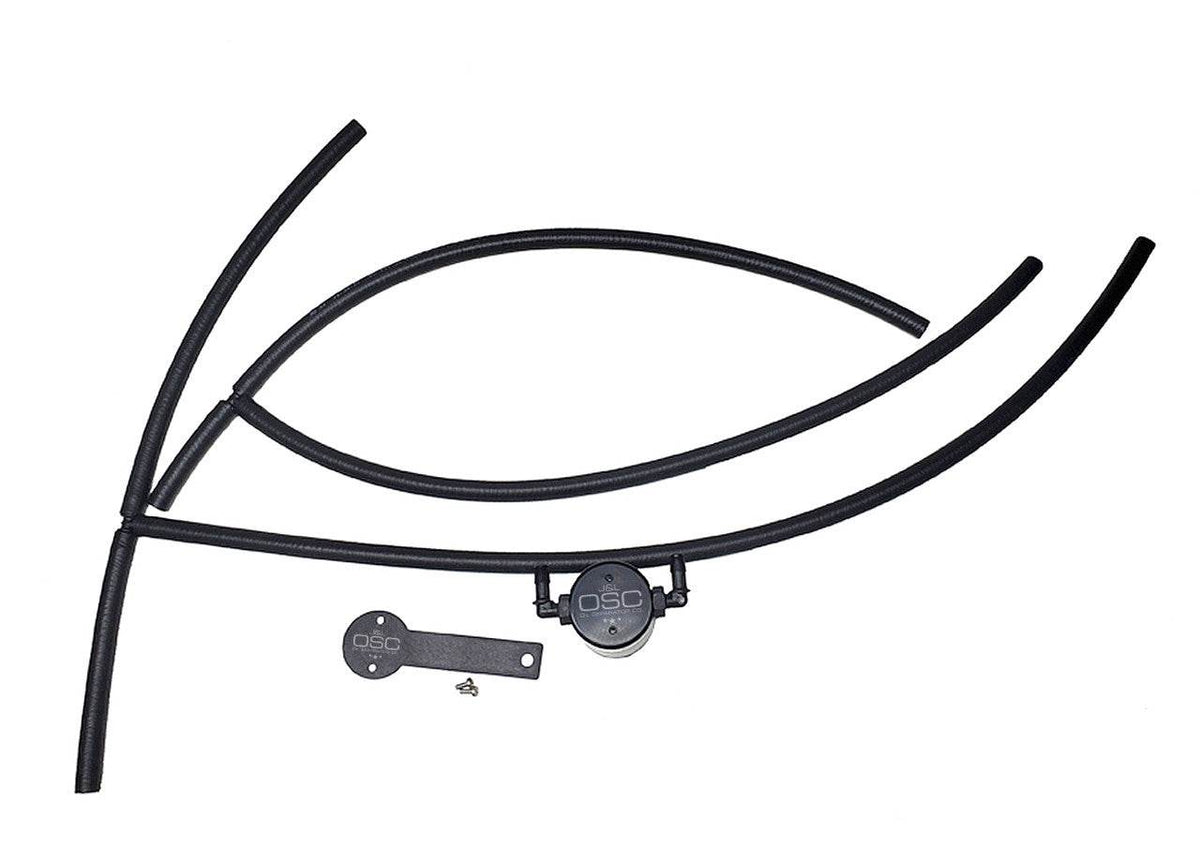 J&L Oil Separator 3.0 Passenger Side, Black Anodized - S&B