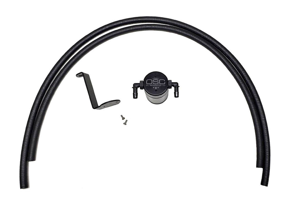 J&L Oil Separator 3.0 Passenger Side, Black Anodized - S&B