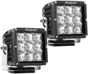 RIGID D-XL PRO LED Light Spot Optic Surface Mount Black Housing Pair