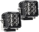 RIGID D-XL PRO LED Light Hyperspot Optic Surface Mount Black Housing Pair
