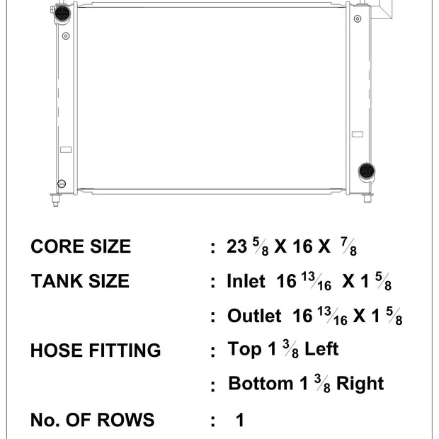 CSF 3325 - 05-10 Scion TC Radiator (Discontinued)