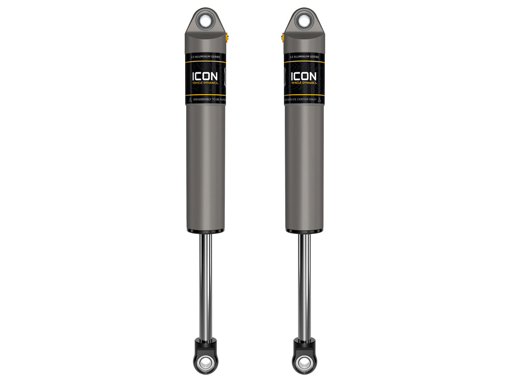 ICON 1999-2025 Ford F-250/F-350 Super Duty 3-6” Lift Rear V.S. 2.5 Aluminum Series Shock Absorbers Internal Reservoir Pair